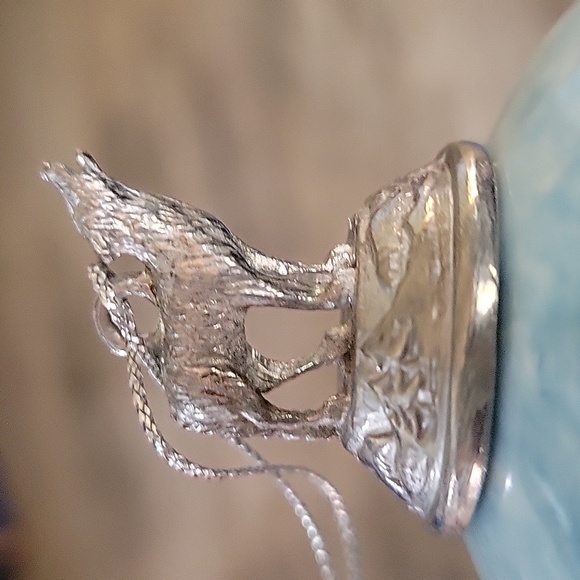 2 ~ The Bradford Editions 1997 WOLF Ornaments Black Knight Silver Scout VINTAGE - Picture 10 of 12